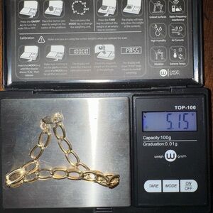 14k Real Gold Bracelet Needs Easy Repair 7.5" Long Stamped 5+ GRAMS